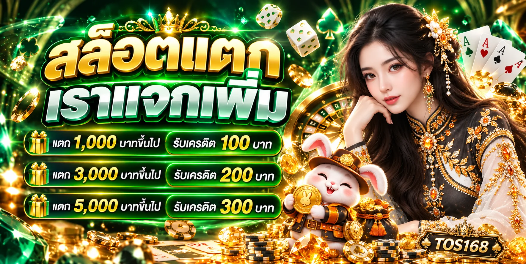 TOS168 สล็อตออนไลน์และสิทธิ์สมัครสมาชิก